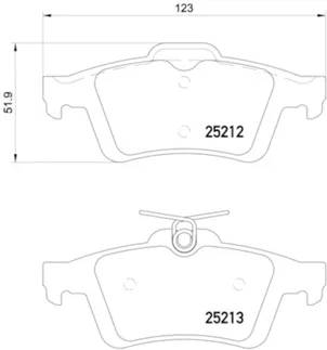 Hella Pagid Rear Disc Brake Pad Set - 31341331